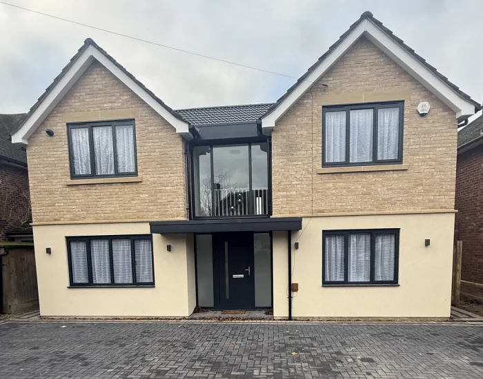 Completed large two-storey extension and refurbishment at Herons Close in Cambridge.