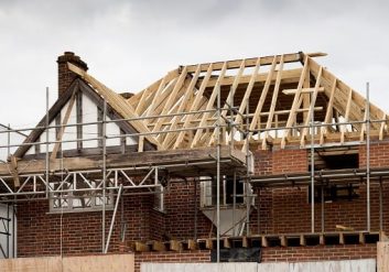 Loft conversion with roof windows