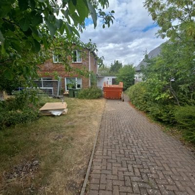 Rear elevation of a Great Shelford house before extension and refurbishment work began